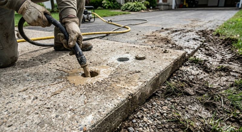 Patio Mudjacking in Des Moines, IA