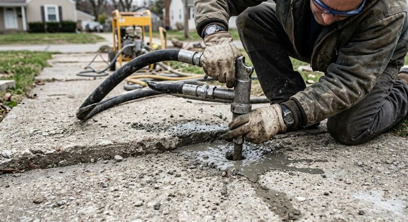 Slab Mudjacking in West Des Moines, IA